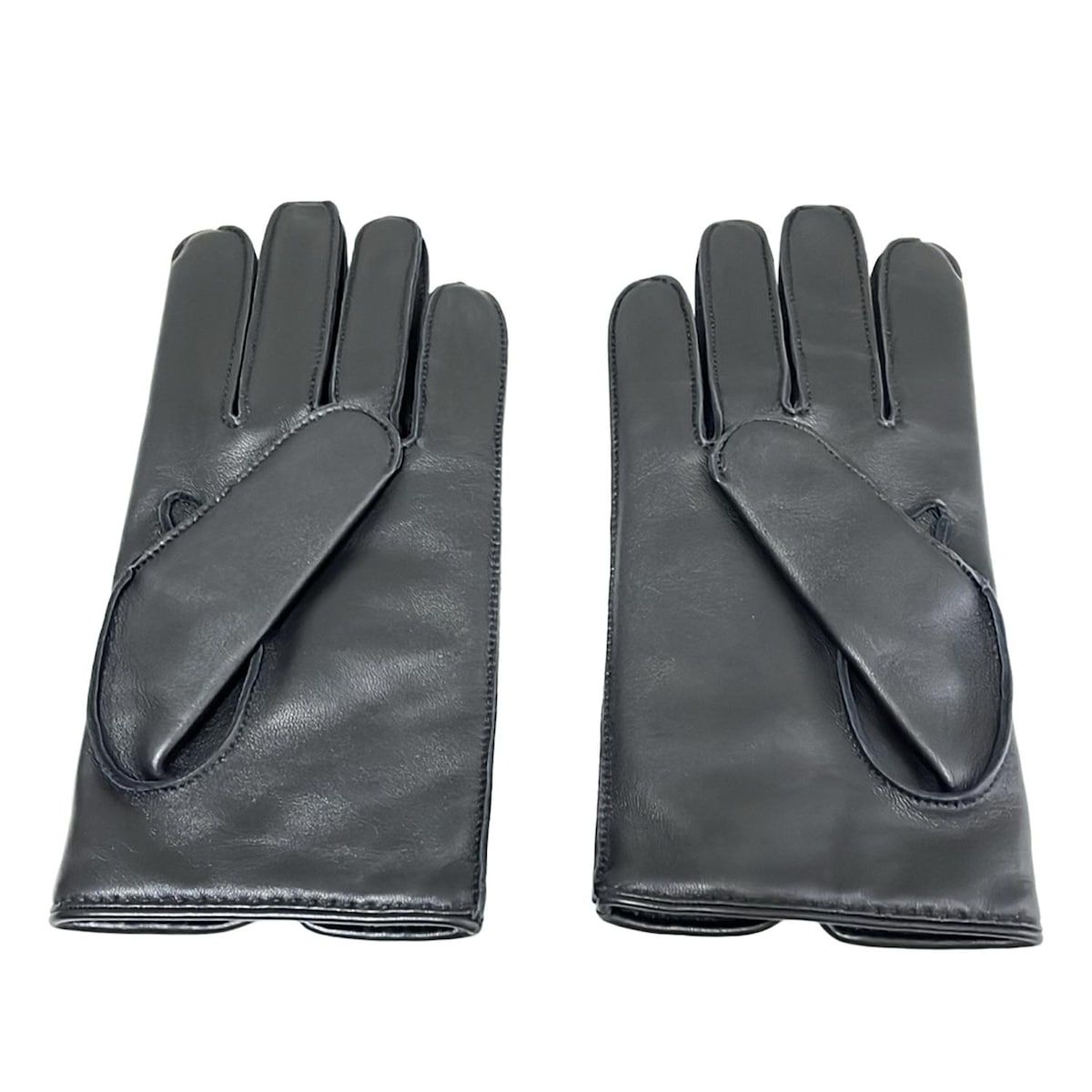 HERMES(エルメス) 手袋 メンズ - 黒 セリエ ラムスキン - メルカリ