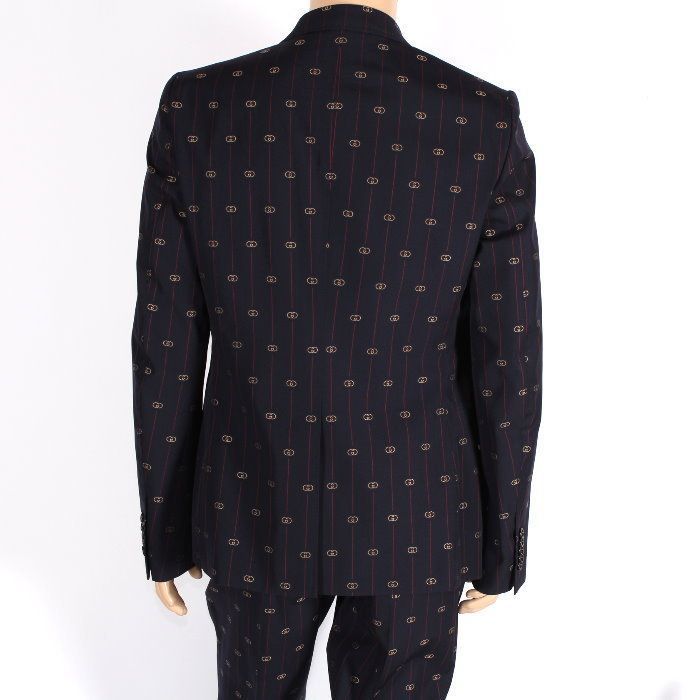 お値下げ！】 グッチ GUCCI インターロッキングG ストライプ ウール