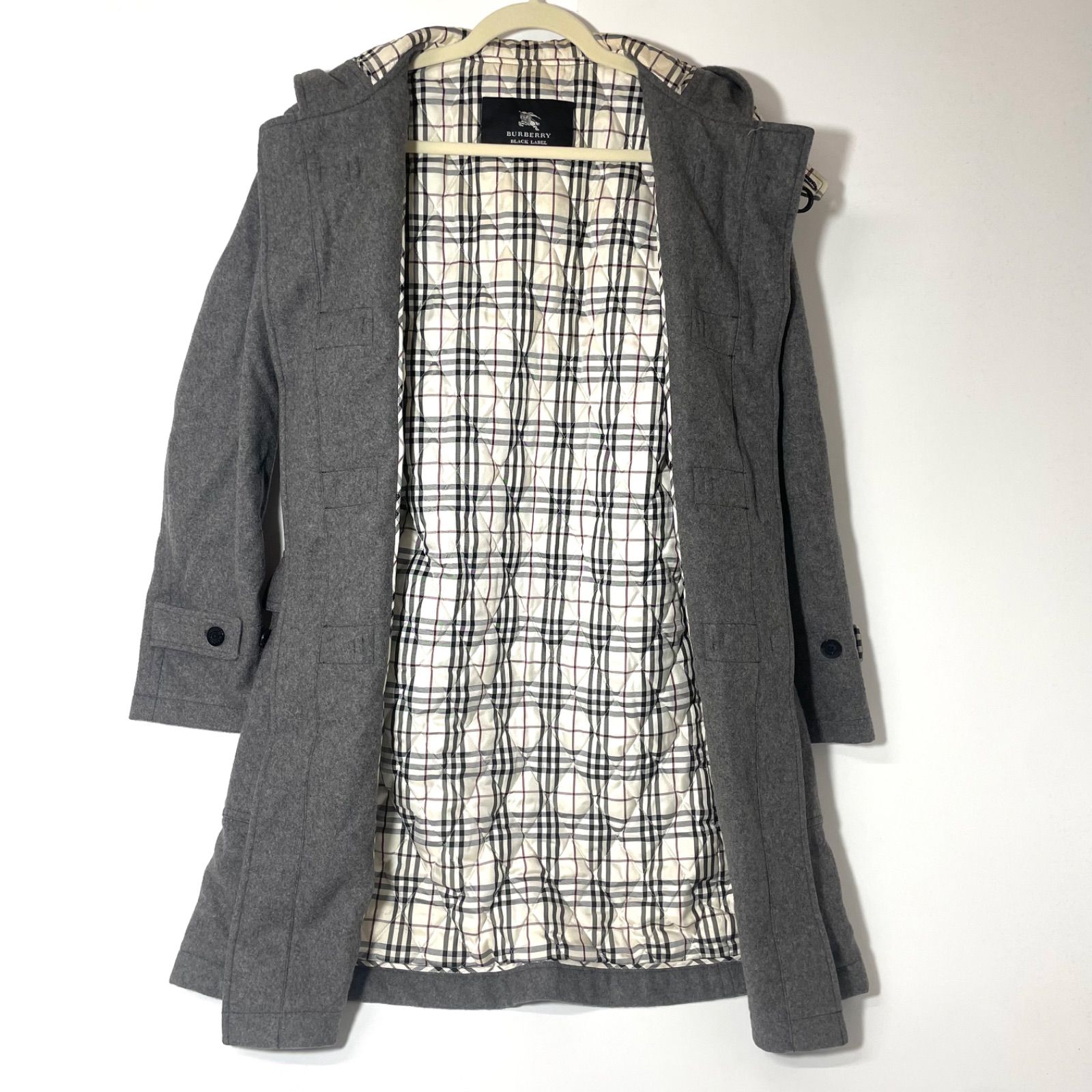 BURBERRY BLACK LABEL ダッフルコート ダークグレー