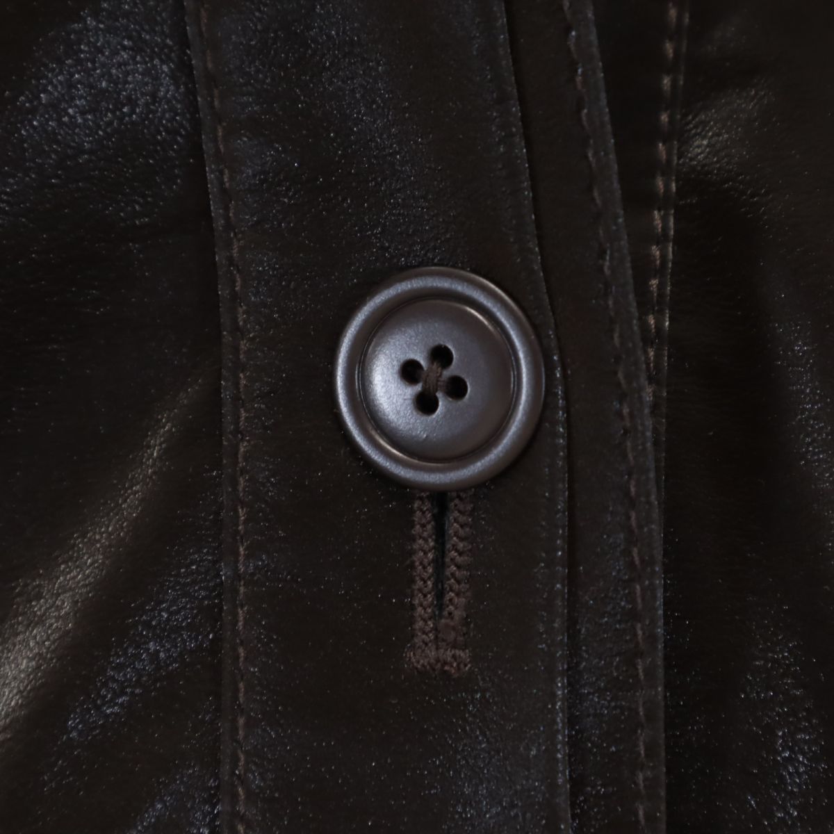 アイレネ フェイク レザーコート 36 ブラウン系 IRENE ジャケット