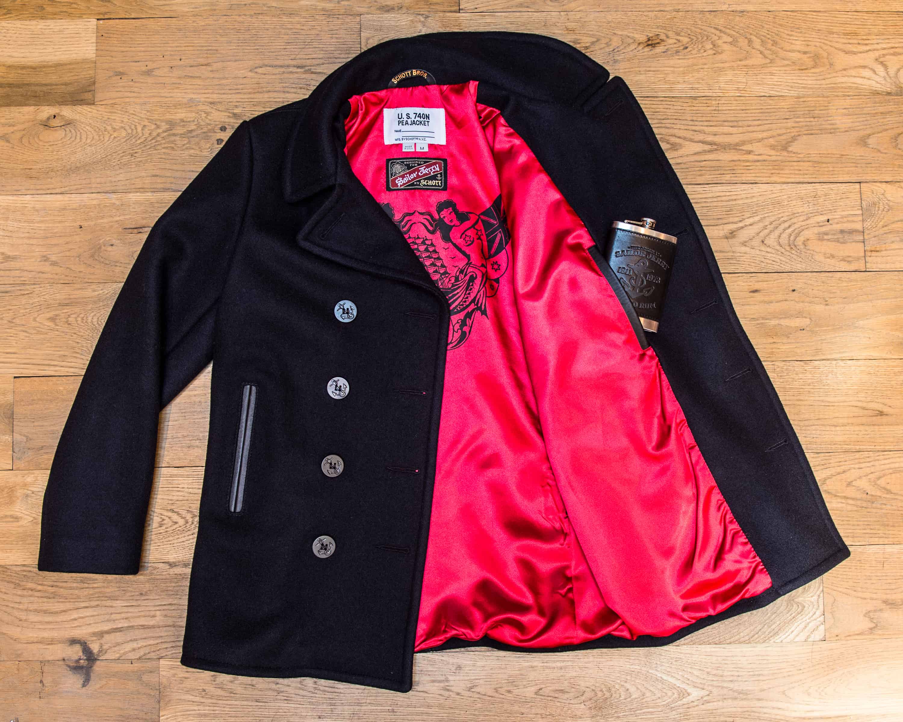 SCHOTT NYC CREATES LIMITED EDITION U.S. NAVY PEA COAT - MR Magazine