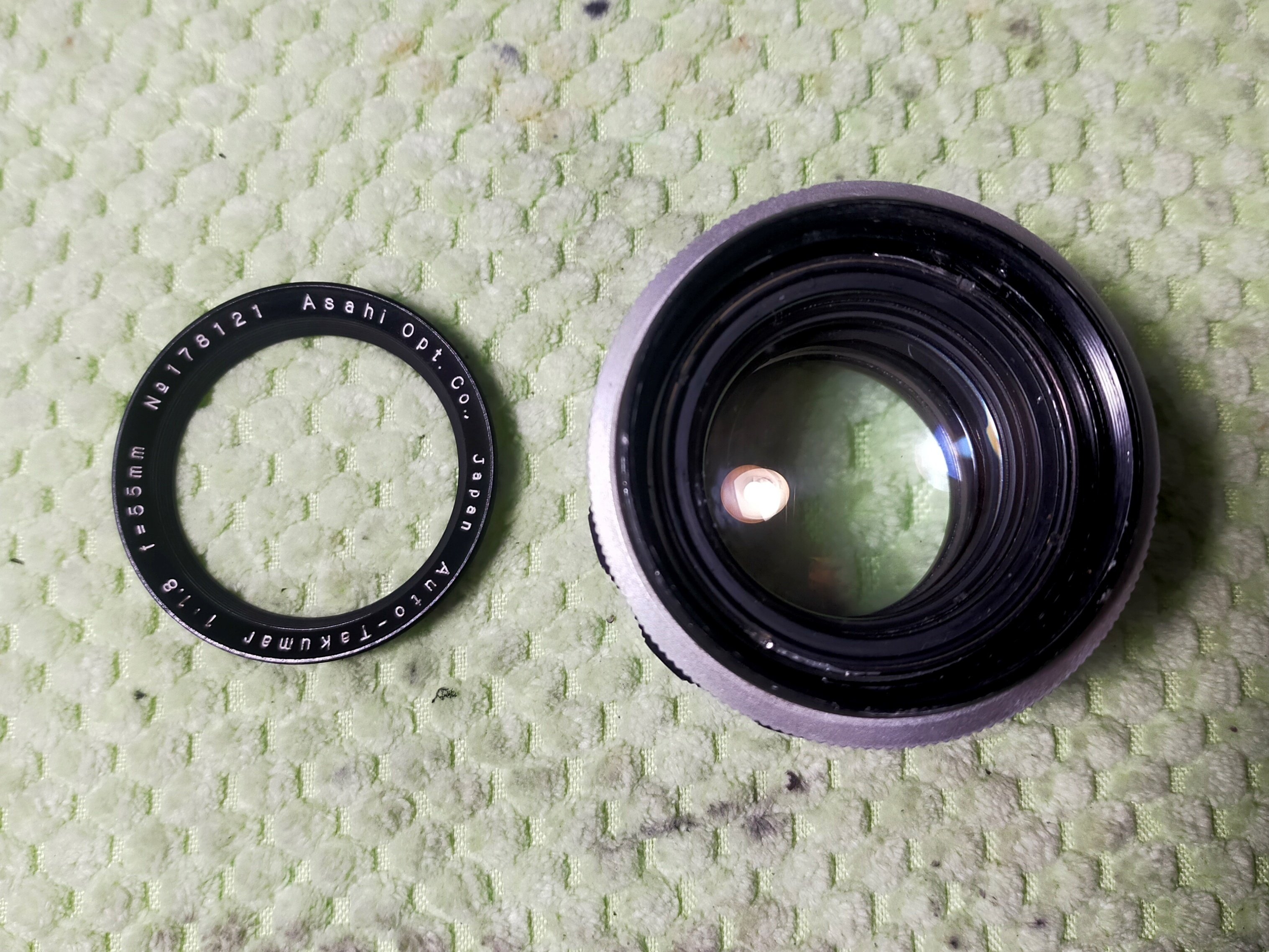 Pentax Auto-Takumar 55mm F/1.8 ゼブラタクマーの分解｜フィルム