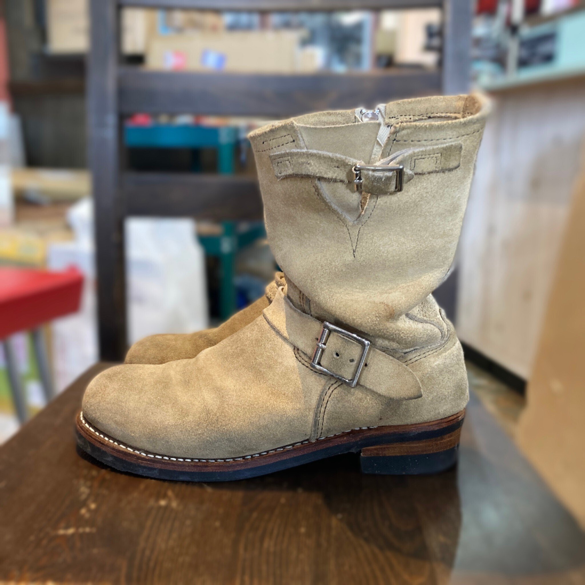 インステップストラップ下げ加工】Red Wing #8268 Suede Engineer