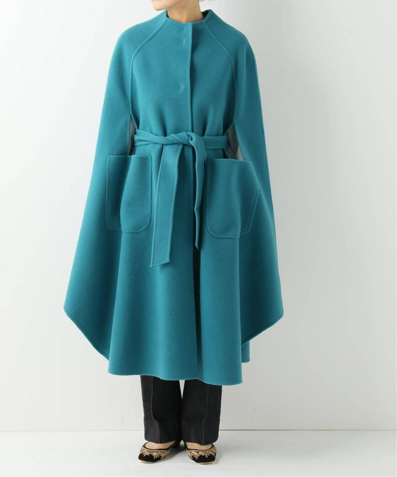 IENA(イエナ)の「IENA LA BOUCLE ダブルフェイス ボートネック ケープ