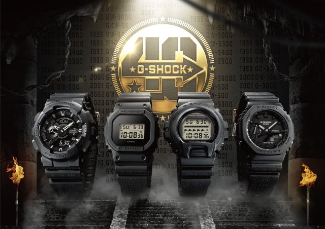 G-SHOCK 発売40周年を祝う「REMASTER BLACK」～歴代モデルの型番を