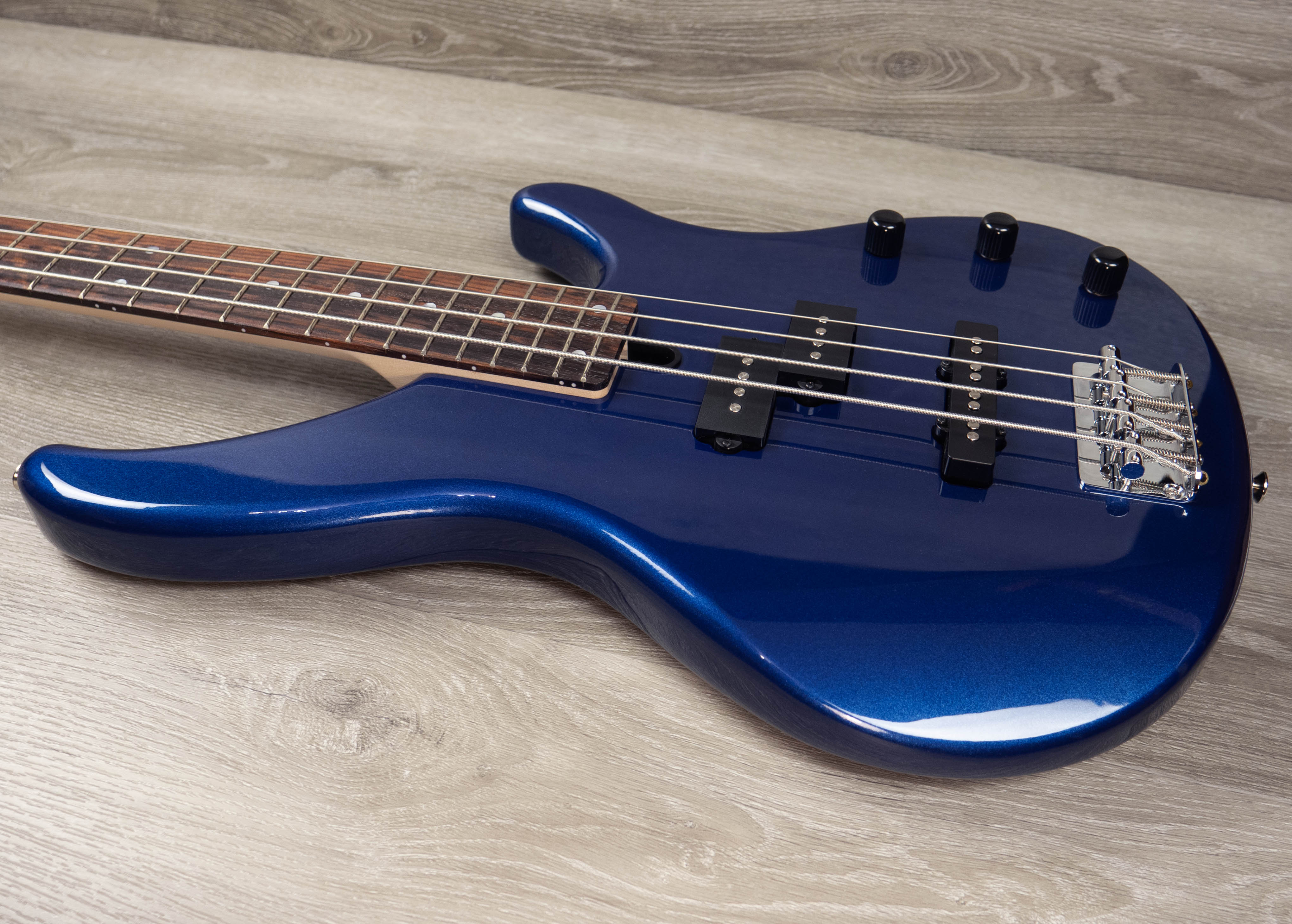 Yamaha TRBX174 Electric Bass, Metallic Dark Blue – A Strings