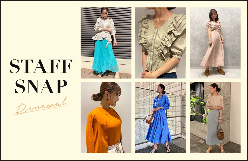 スタッフコーディネート】≪川上桃子さんコラボ≫袖フリル