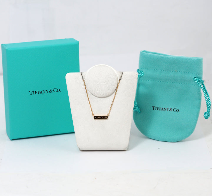 Tiffany & Co. ティファニー 750 K18ピンクゴールド 2Pダイヤ プレート