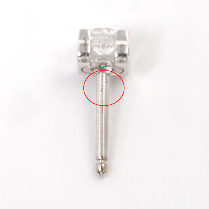 Cartier カルティエ 750WG K18ホワイトゴールド Cドゥ 片耳用ピアス