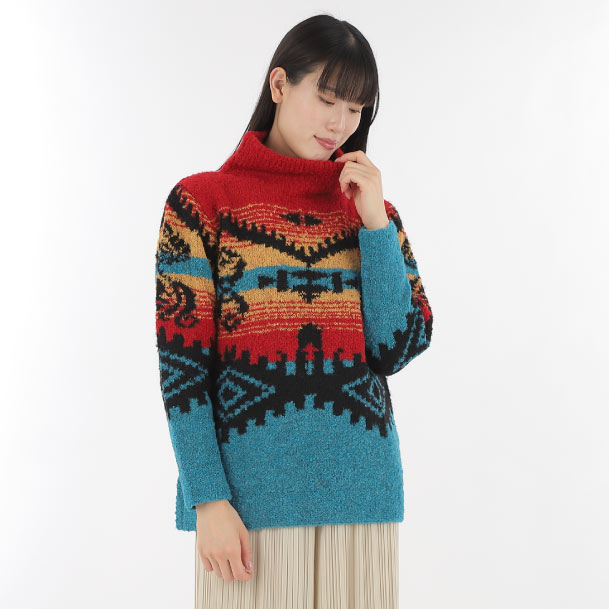 アルパカ混 エスニックセーター｜【アルパカタウン】アルパカ専門の