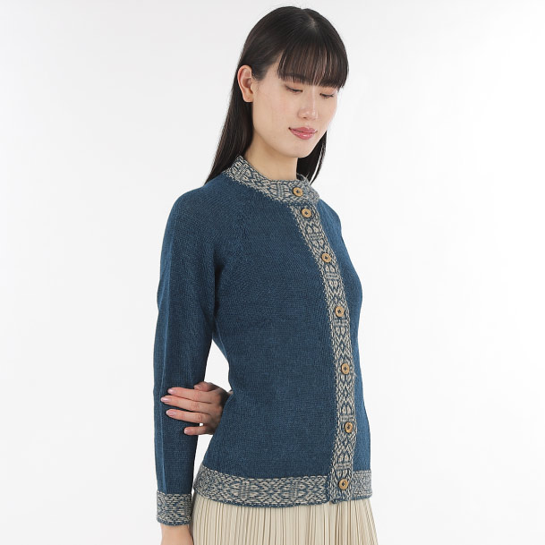 アルパカ トリミングカーディガン｜【アルパカタウン】アルパカ専門の