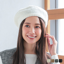 ニットベレー帽 [mdh028]