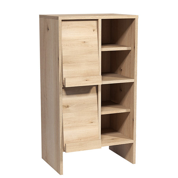 ディスプレイキャビネット おすすめ｜arne flap 2×2open縦/D40 木目