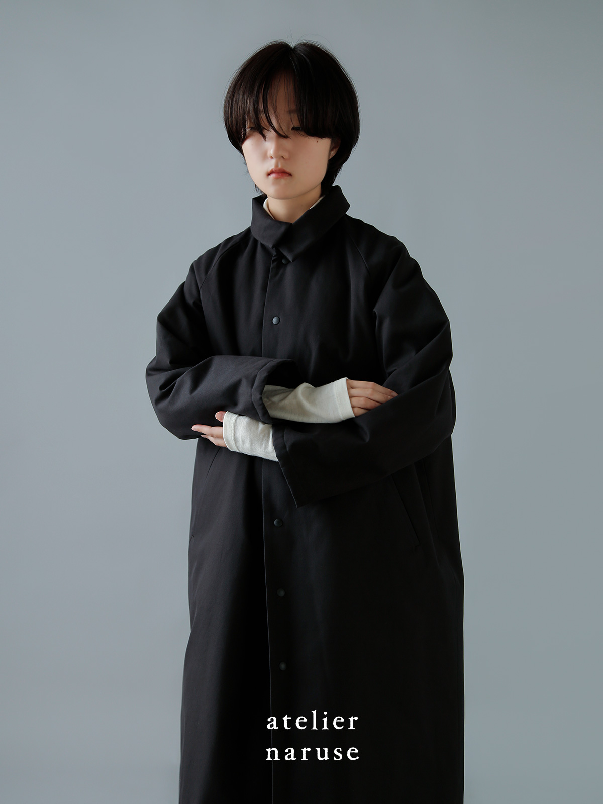 atelier naruse アトリエナルセ コットン 中綿 コート f04059 | iroma