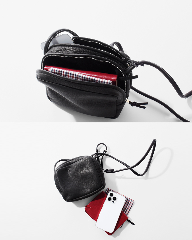 Aeta アエタ ディアレザー スクエア ショルダー バッグ “SQUARE