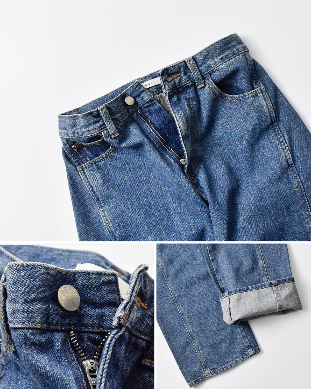 anuke アンヌーク パネル ルーズ デニム パンツ “Panel Loose Denim