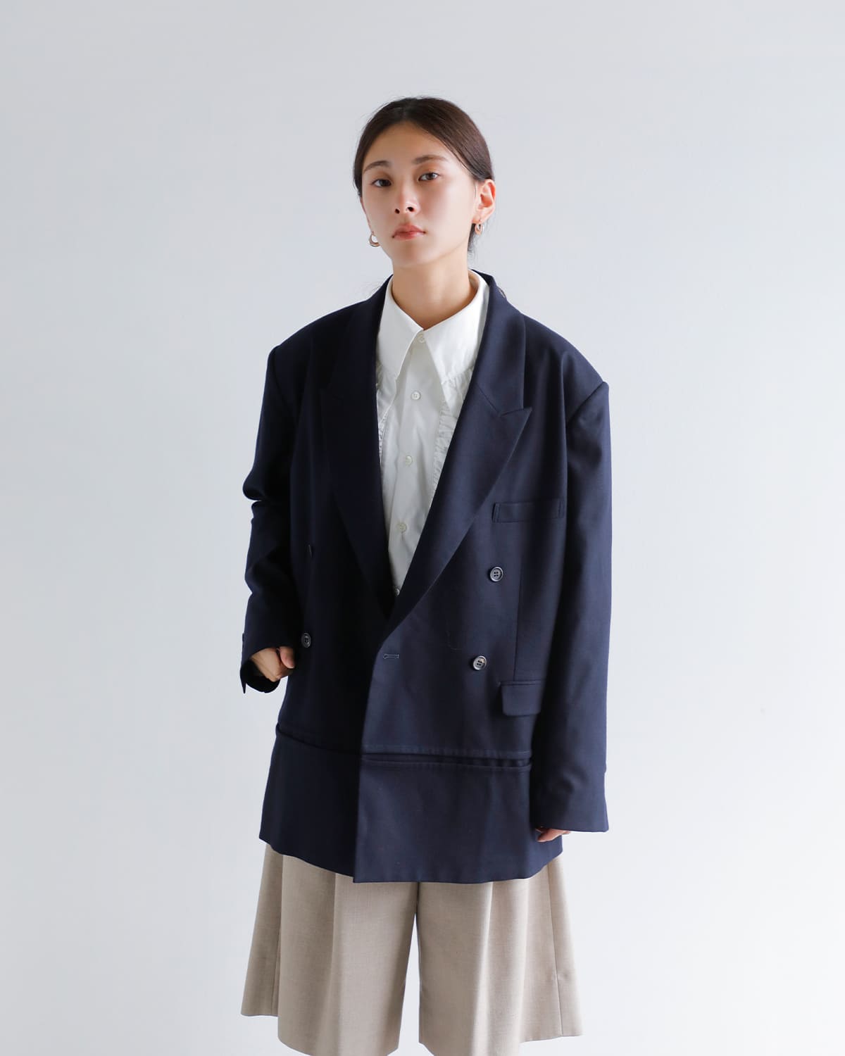 20%OFF】JUN MIKAMI ジュンミカミ ウール フラノ ダブル ジャケット