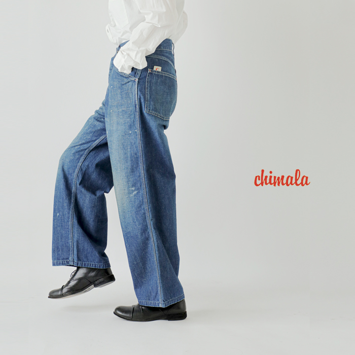 chimala チマラ 11oz ワーカーズ ネップ セルビッチ デニム ペインター
