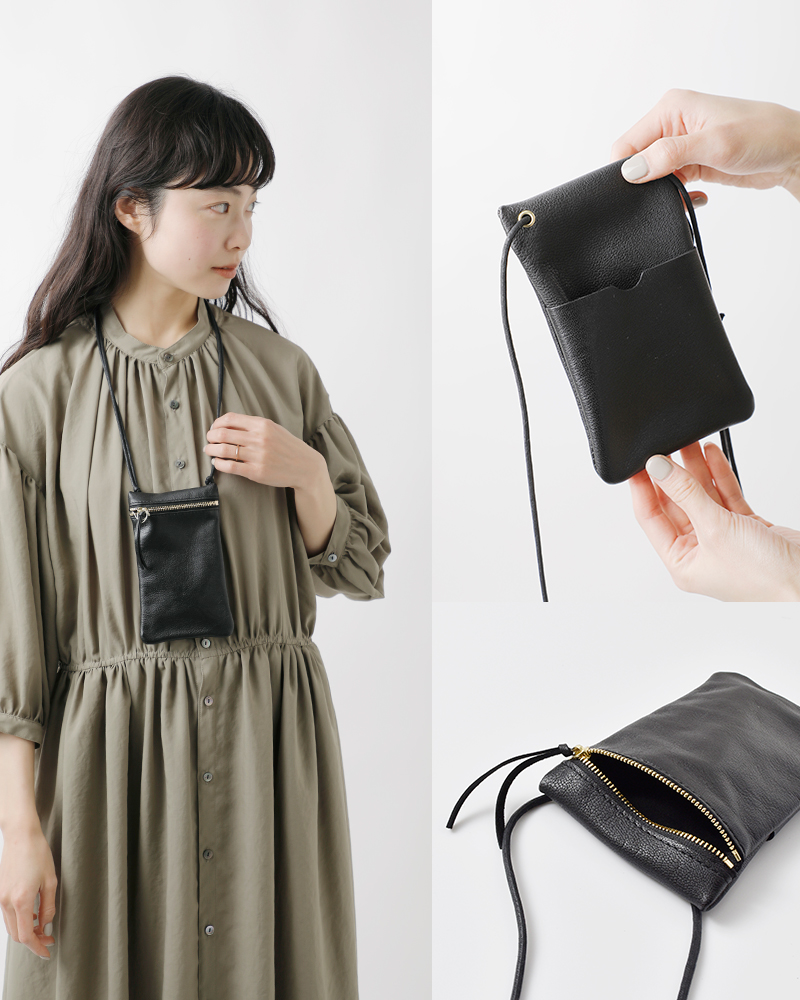 MARINE DAY マリンデイ ゴートスキン レザー ショルダーバッグ “JOY