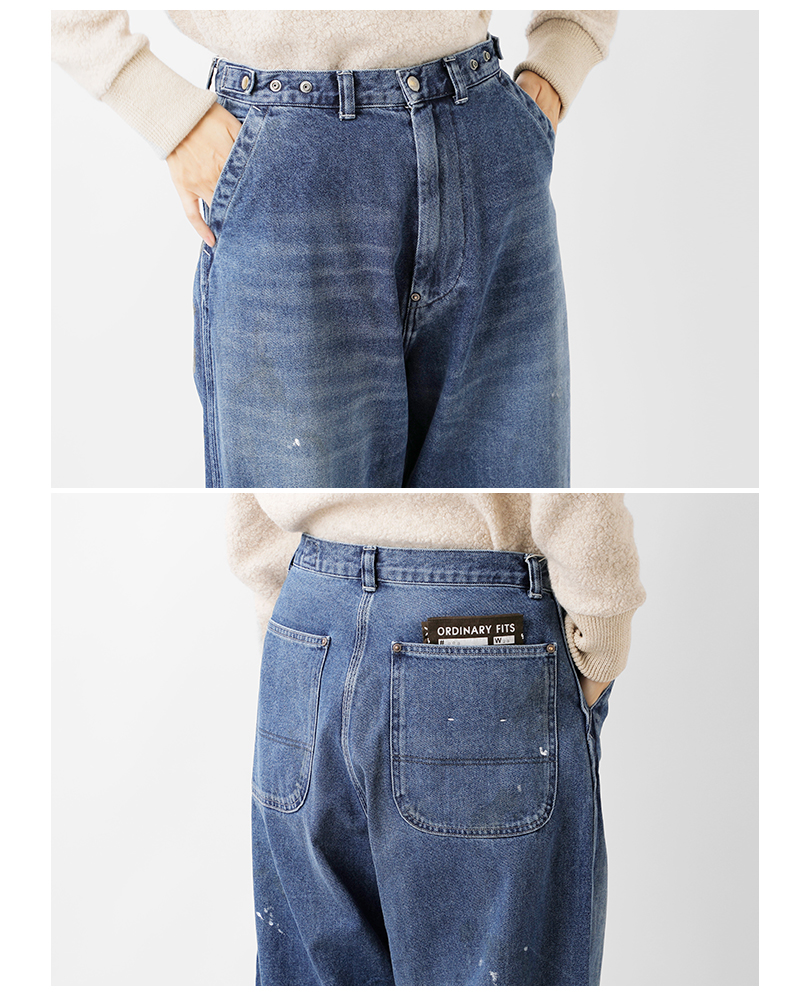 ordinaryfits オーディナリーフィッツ コットン ワイド デニム パンツ