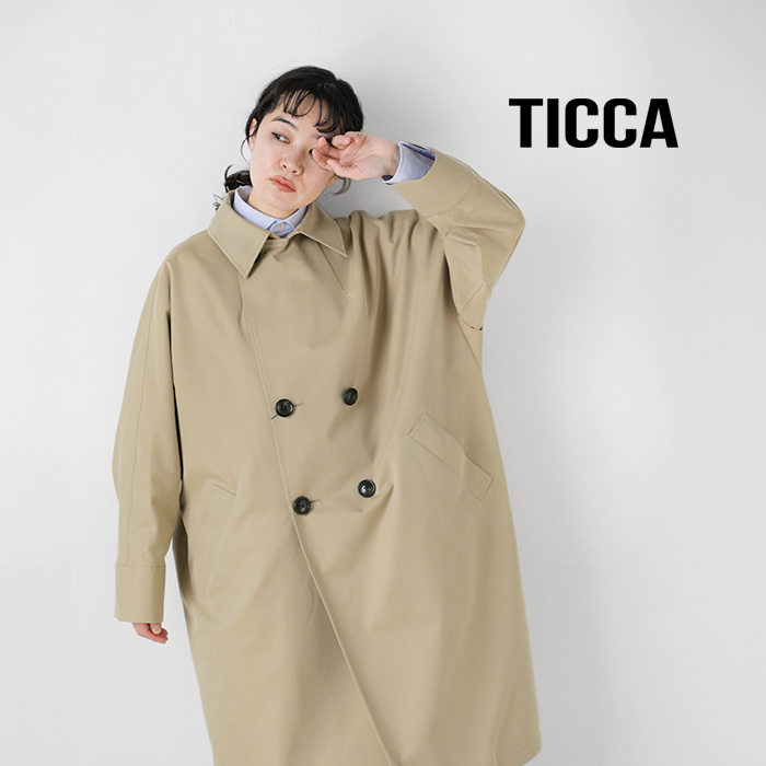 TICCA ティッカ コットン テント トレンチコート tbfs-161 レディース
