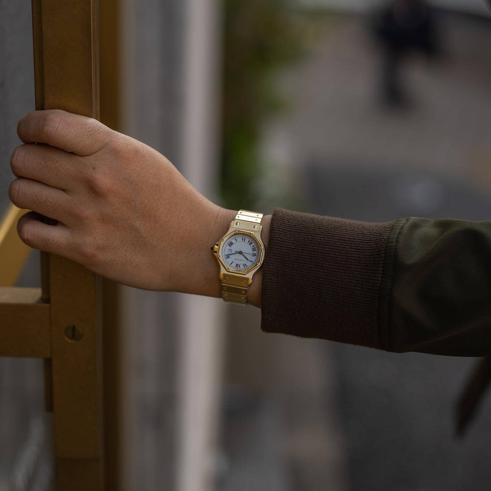 カルティエ サントスオクタゴン 18K イエローゴールド 自動巻き