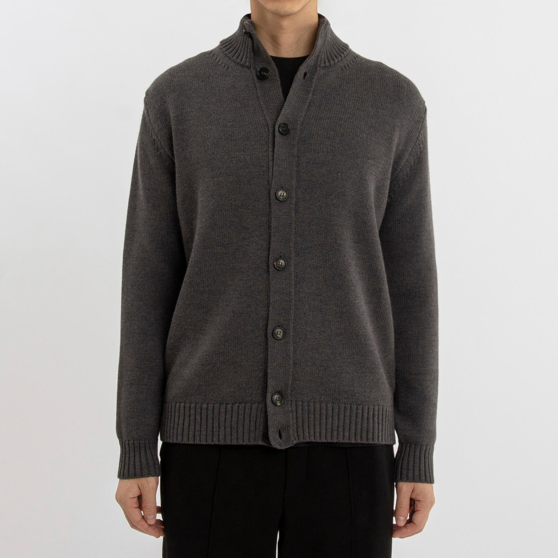 イタリア製 5G ドライバーズニット col.ミディアムグレー - ARCODIO