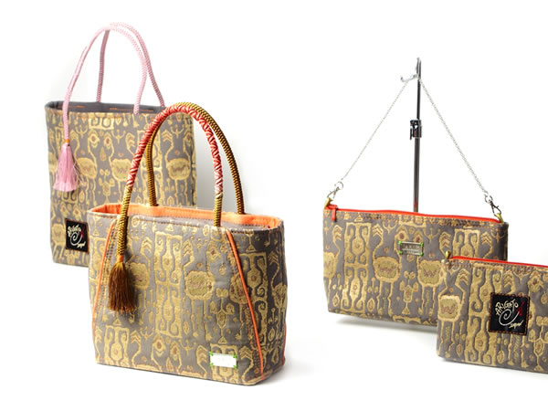 帯リメイク実例】お母様の形見を手提げ帯バッグ・クラッチバッグ