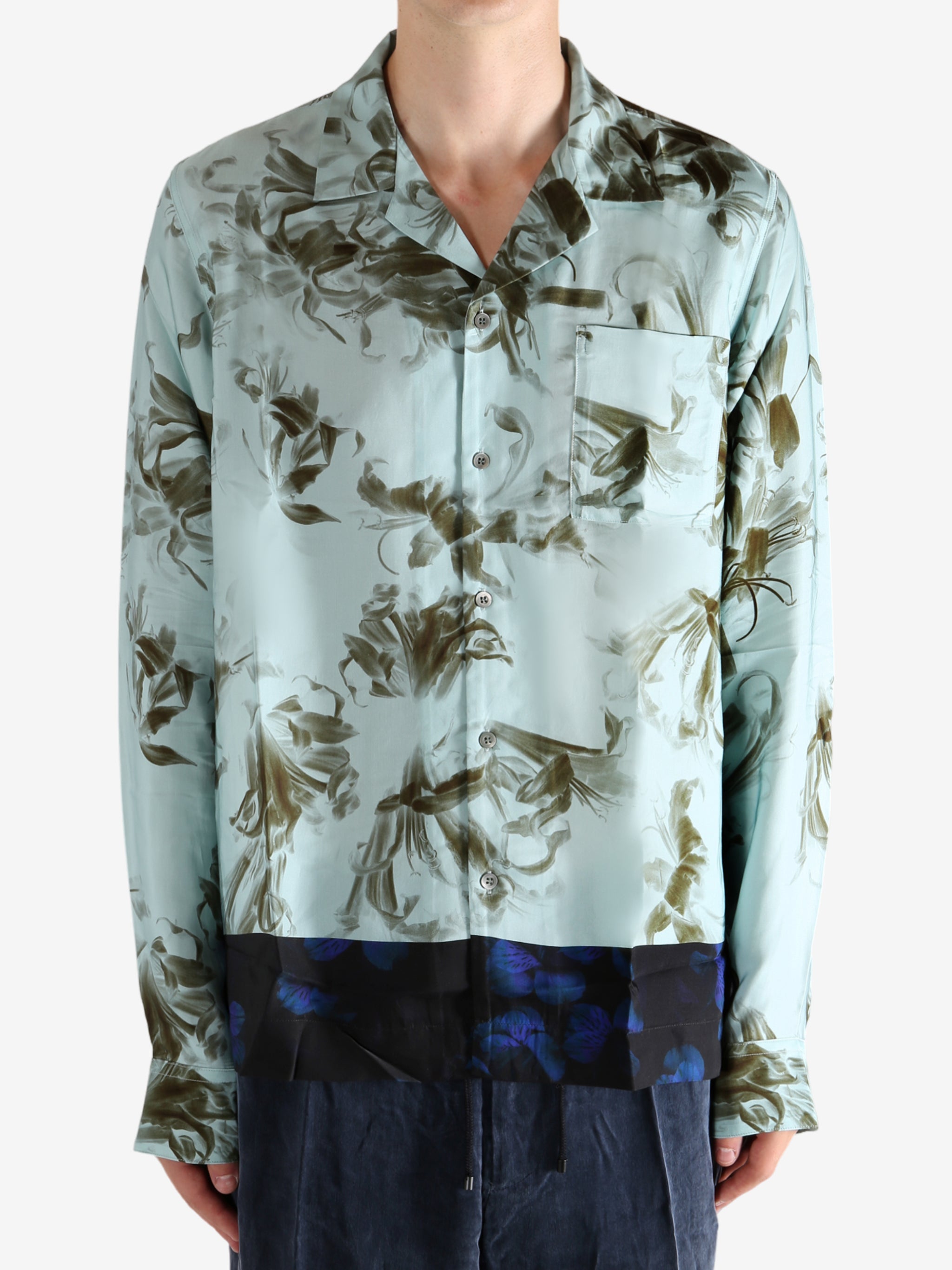 DRIES VAN NOTEN - Men Flower Border Long Sleeve Shirt – Atelier