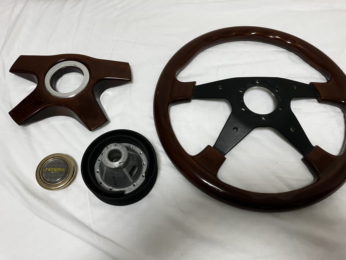 レノマ ステアリング ウッド ハンドル② italvolanti renoma PARIS