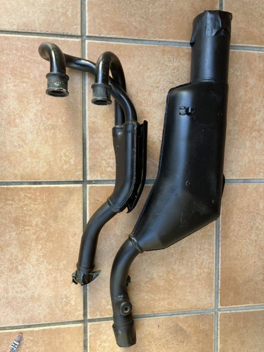 ホンダXLR250R バハ 純正 エキパイ サイレンサーセットMD22(マフラー