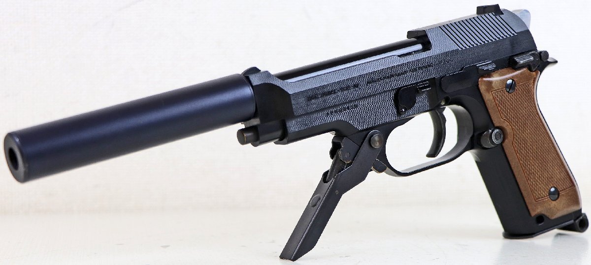 S◇ジャンク品◇固定スライドガスガン/ハンドガン『ベレッタ M93R-AP