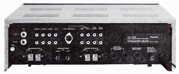 SANSUI AU-666 Specifications Sansui