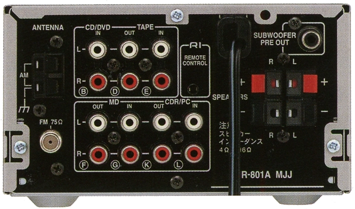 ONKYO R-801Aの仕様 オンキヨー/オンキョー