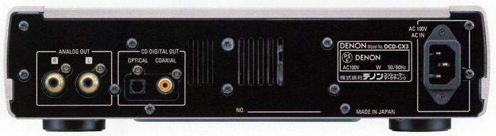 DENON DCD-CX3の仕様 デノン/デンオン
