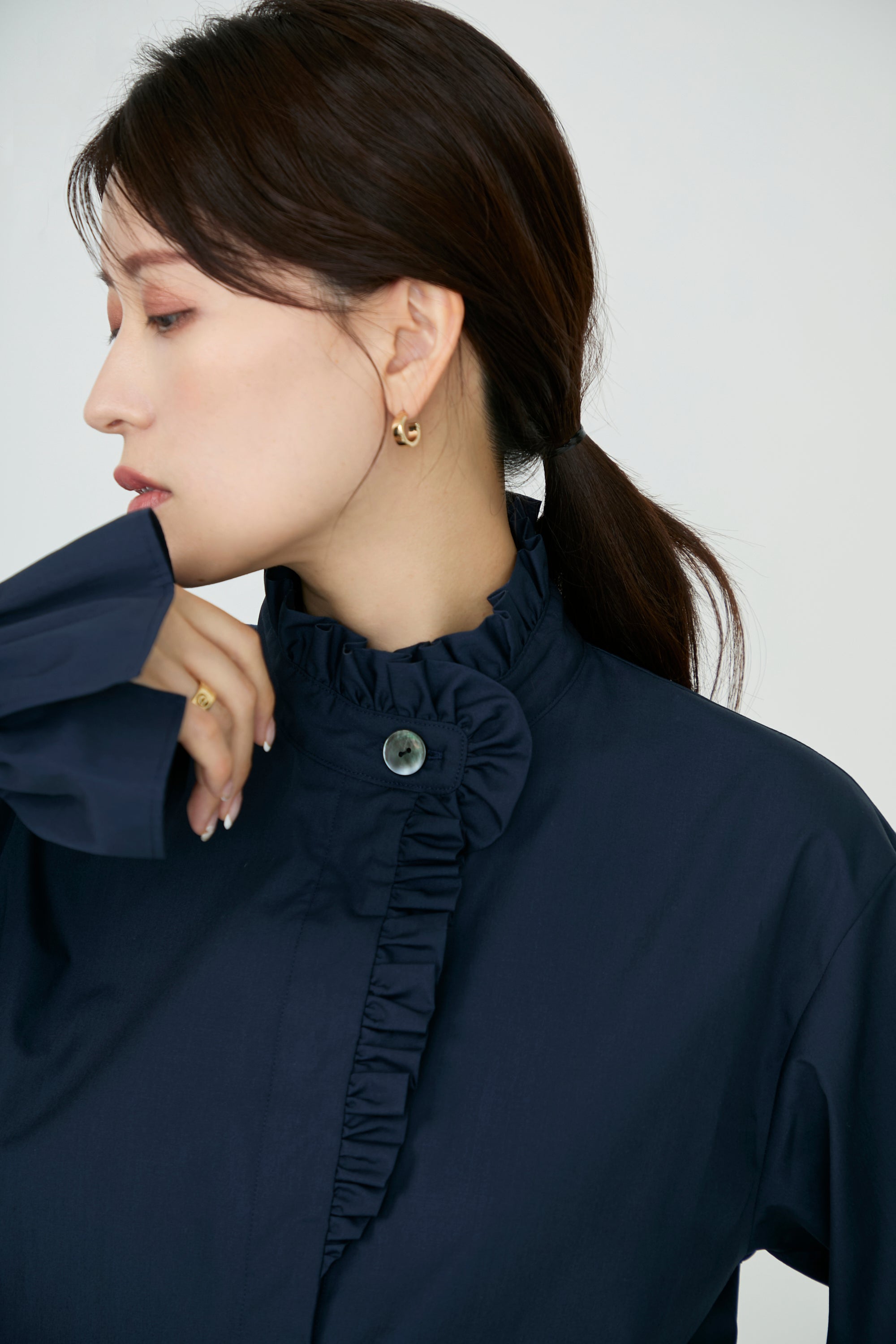 French chic blouse(Navy) – Audire