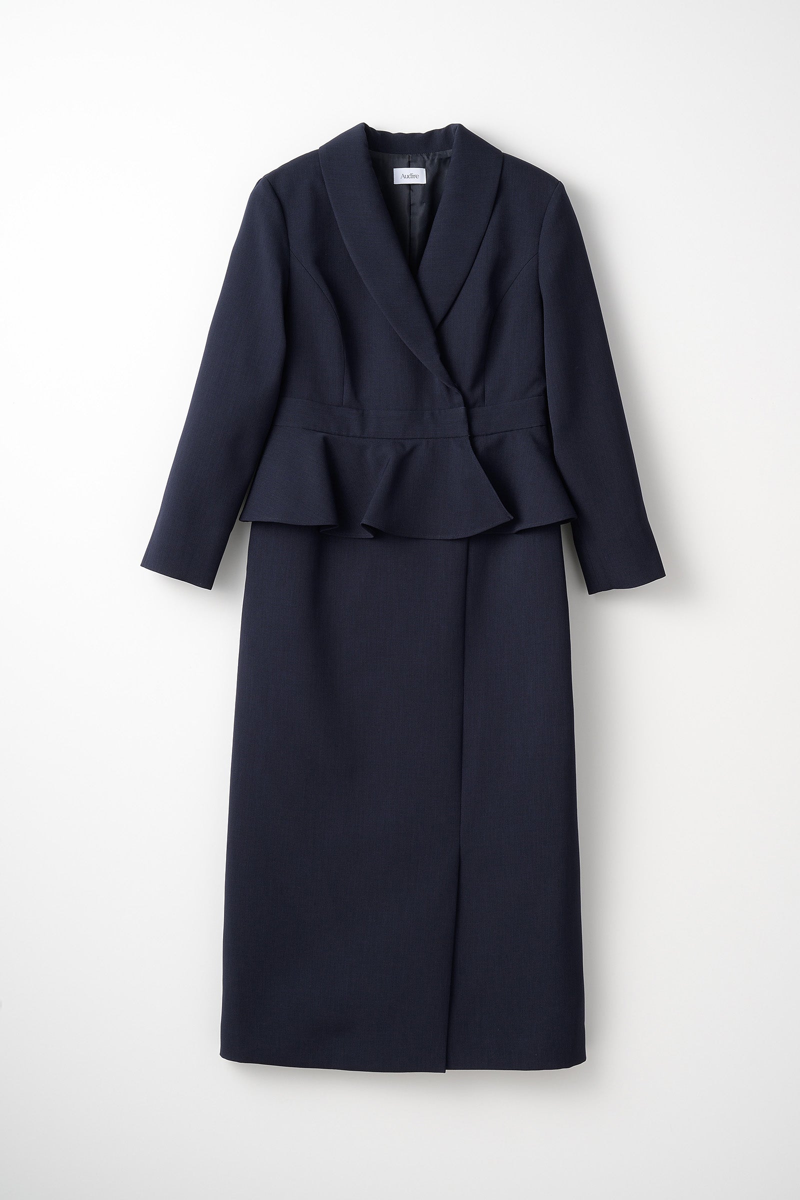 Cheer up peplum dress (Navy) – Audire