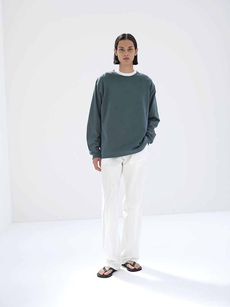 GRADIENT STRIPE JERSEY L/S TEE - AURALEE Official Website