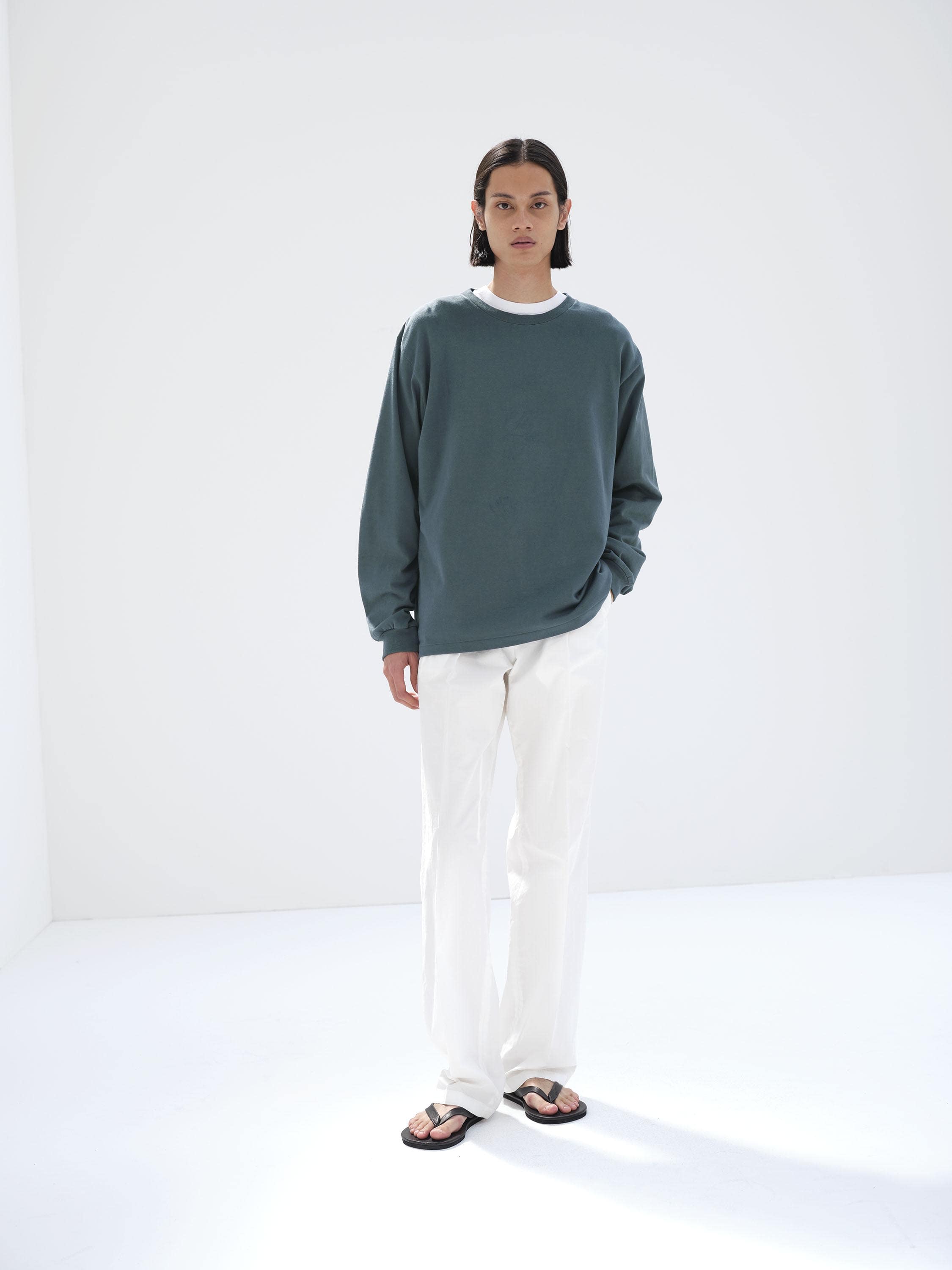 LUSTER PLAITING L/S TEE - AURALEE Official Website