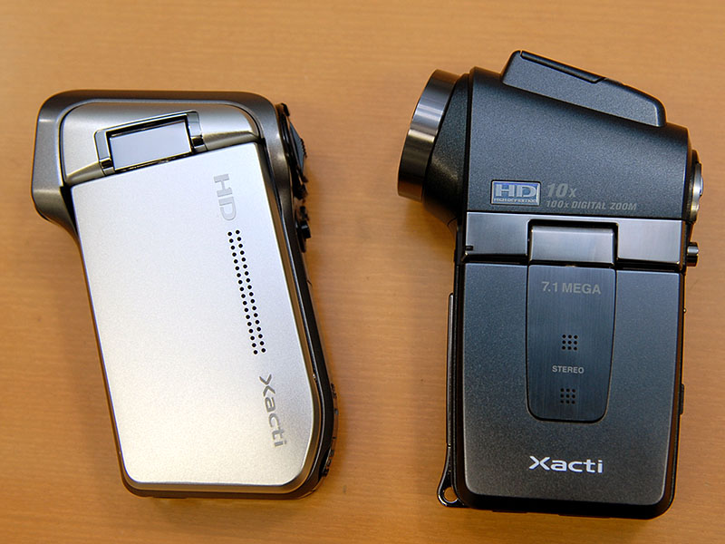 三洋、720p対応のスリムなハイビジョン「Xacti」