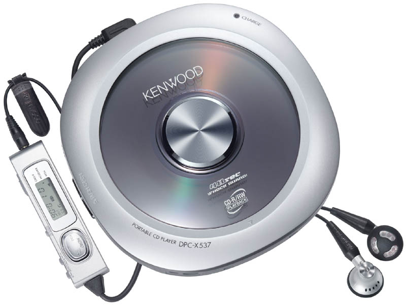 ケンウッド、ディスク交換中も音楽再生を続けるポータブルCDプレーヤー