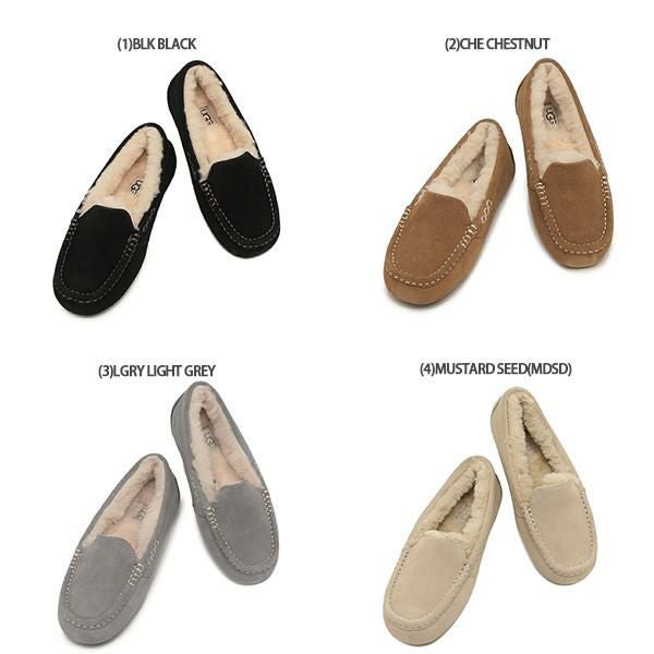 UGG アンスレー アグ モカシン レディース ANSLEY ムートン スリッポン