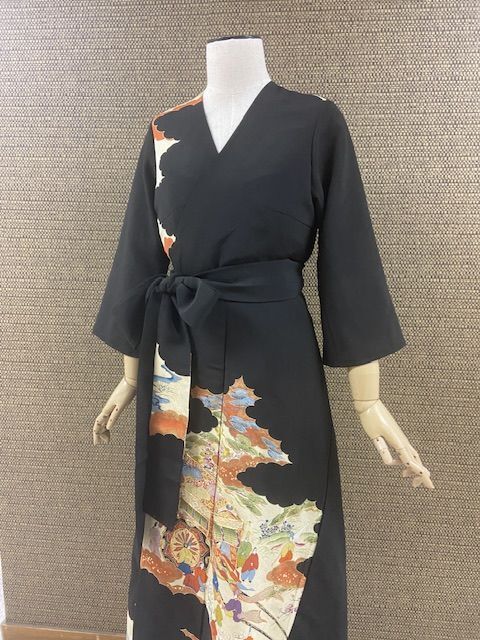 クリスマスパーティーで着物ワンピース！東京着物リメイク azu