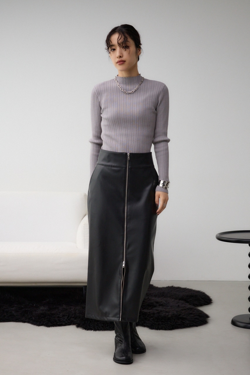 フェイクレザーZIPタイトスカート｜WOMEN｜250HAC31-535I｜AZUL BY