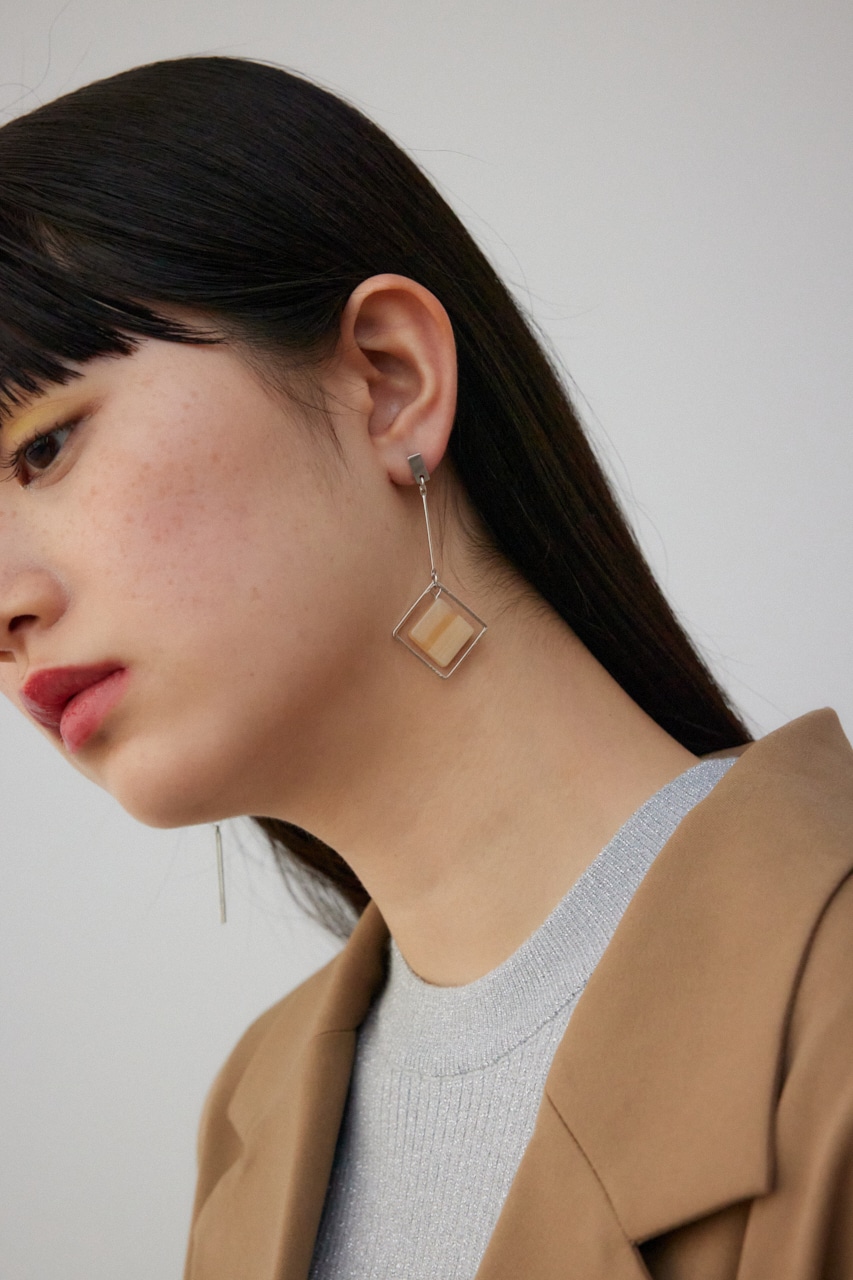 アクリル×メタルアシンメトリーピアス｜WOMEN｜250HAC56-362K