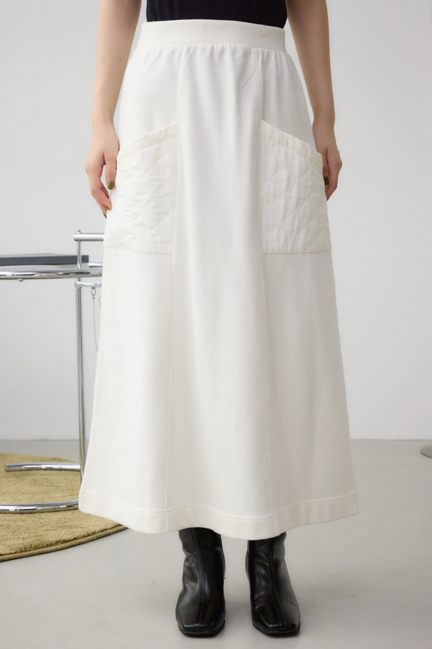 キルティングデザインカットスカート｜WOMEN｜250HAG81-078H｜AZUL BY