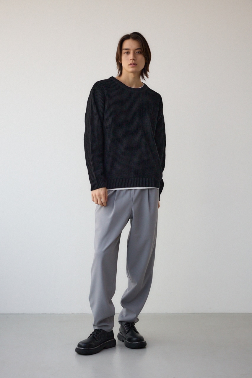 ワッフルレイヤードニット｜MEN｜251HAB70-407I｜AZUL BY MOUSSY