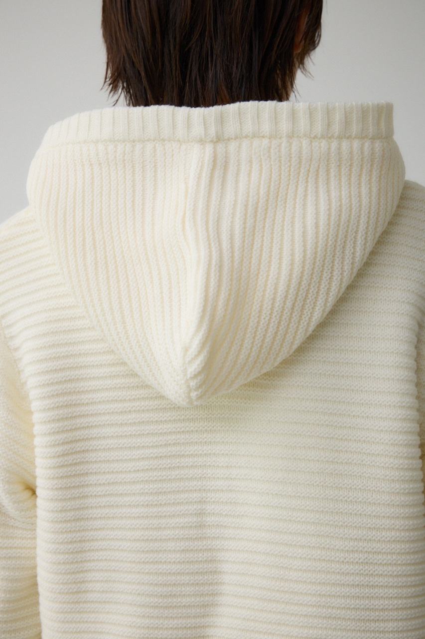 ガーターボアジップフーディーニット｜MEN｜251HAB70-400I｜AZUL BY