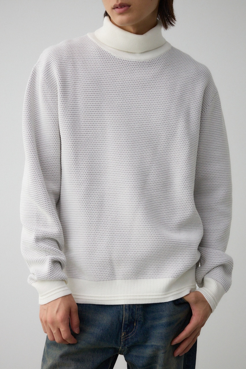 ハニカムタートルネックニット｜MEN｜251HAC70-024I｜AZUL BY MOUSSY