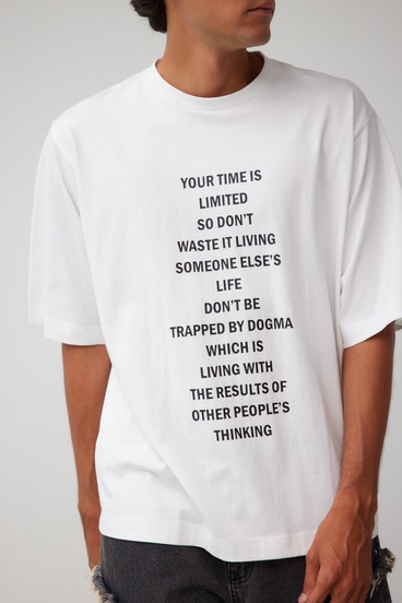 ロゴグラフィック5分袖Tシャツ｜MEN｜251HAC90-069G｜AZUL BY MOUSSY